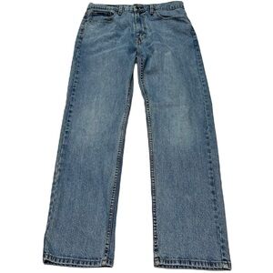 Levis 505 Jeans Mens 34x32 Regular Fit Straight‎ Leg Medium Wash Denim Classic